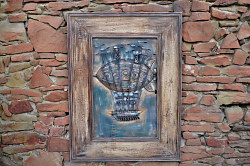 Obrazy v štýle verne kovotep staré železo rám staré drevo vzducholoď